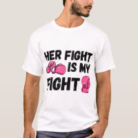 Her Fight Is My Fight Boxing Gloves Breast Cancer 