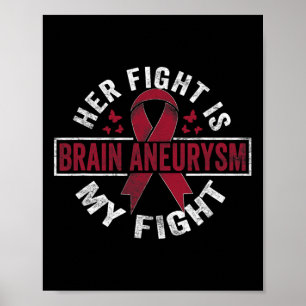 Her fight is my fight Brain Aneurysm Awareness 2 Poster
