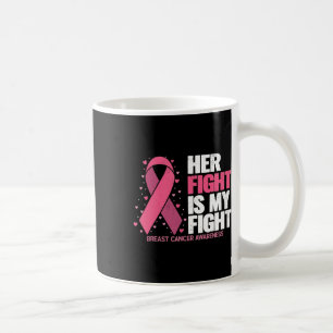 Her Fight Is My Fight Breast Cancer Awareness Fami Coffee Mug