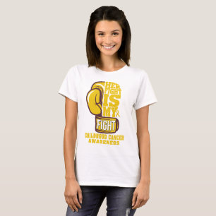 Her Fight is My Fight Childhood Cancer Support T-Shirt