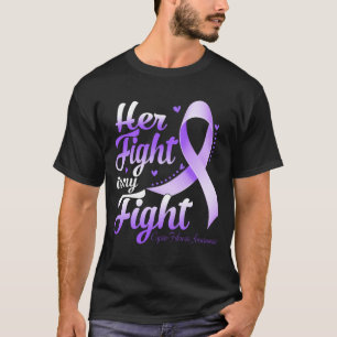 Her Fight Is My Fight CYSTIC FIBROSIS AWARENESS Mo T-Shirt