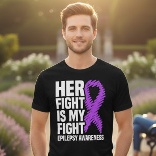 Her Fight Is My Fight Epilepsy Support Tri-Blend Shirt
