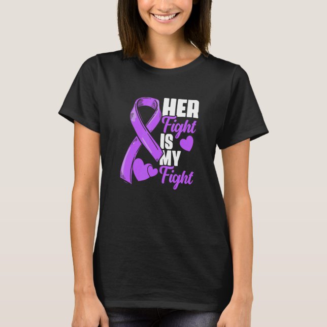 Her Fight Is My Fight Epilepsy Survivor Epilepsy A T-Shirt (Front)