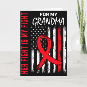 Her Fight Is My Fight Grandma Heart Disease Awaren Card