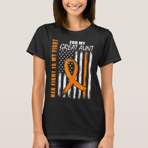 Her Fight Is My Fight Great Aunt Leukaemia Awarene T-Shirt