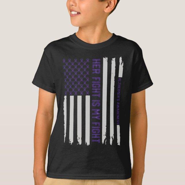 Her Fight Is My Fight Heimerheimer Awareness Ameri T-Shirt (Front)