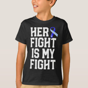 Her Fight Is My Fight Hydrocephalus Awareness Blue T-Shirt