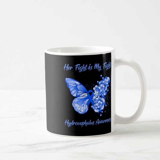 Her Fight Is My Fight Hydrocephalus Awareness  Coffee Mug (Right)