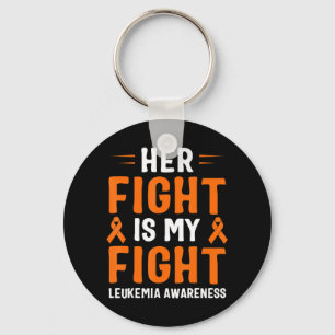 Her Fight Is My Fight Leukaemia Awareness Keychain