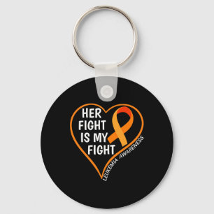 Her Fight Is My Fight Leukaemia Awareness Keychain