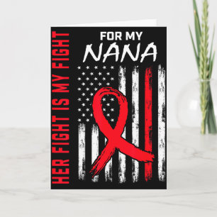 Her Fight Is My Fight Nana Heart Disease Awareness Card