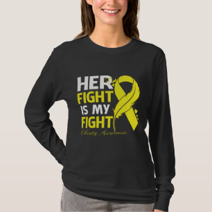 Her Fight Is My Fight OBESITY AWARENESS Feather T-Shirt