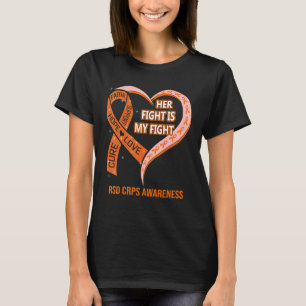 Her Fight Is My Fight RSD CRPS Awareness Ribbon He T-Shirt