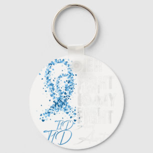Her Fight Is My Fight T1D Aunt Type 1 Diabetes Awa Keychain