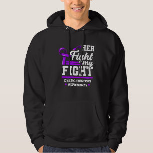 Her Fight Is My Fight Warrior Cystic Fibrosis Awar Hoodie