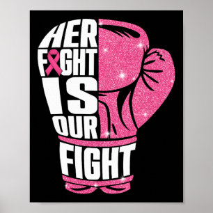 Her Fight Is Our Fight Breast Cancer Awareness Box Poster