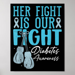 Her Fight Is Our Fight Diabetes Awareness Month Di Poster
