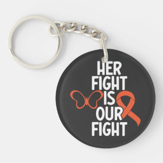 Her Fight is Our Fight Keychain