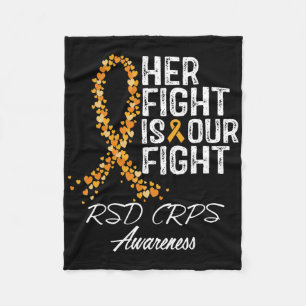Her Fight Is Our Fight Rsd Crps Awareness 2 Fleece Blanket