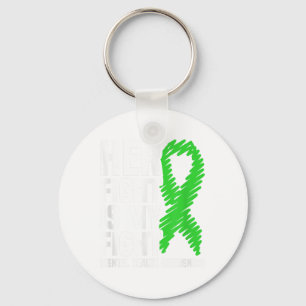 Her Fight My Fight Green Ribbon Mental Health Awar Keychain