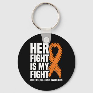 Her Fight My Fight Ms Multiple Sclerosis Awareness Keychain