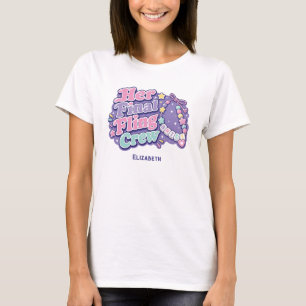 Her Final Fling Crew Y2K Bachelorette Party T-Shirt