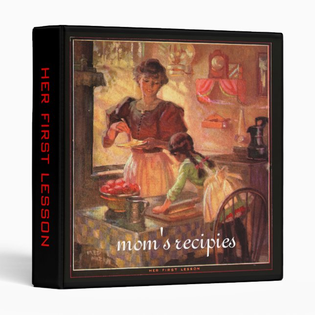 Her first lesson binders, christmas gift for binder (Front/Spine)