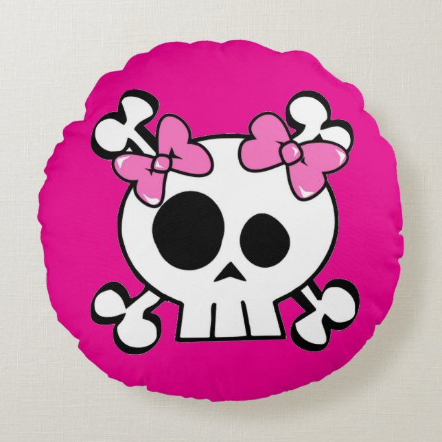 Her Head Round Pillow (Front)
