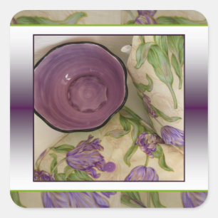 Her Highness Purple Tulip Stickers