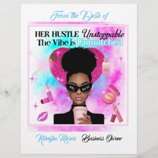 HER Hustle Unstoppable Stationary Letterhead