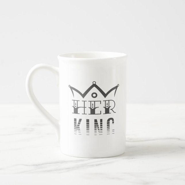 Her King Bone China Mug (Left)