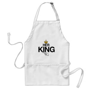 HER KING COUPLE STANDARD APRON