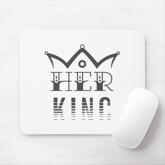 Her King Mouse Pad (With Mouse)