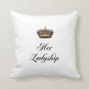 Her Ladyship Throw Pillow