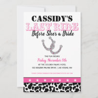 Her Last Ride Disco Cowgirl Bachelorette Itinerary