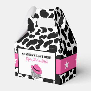 Her Last Ride Disco Cowgirl Bachelorette Party Favor Box