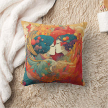 Her Love, Her Way | Lesbian Kiss Art Deco Style