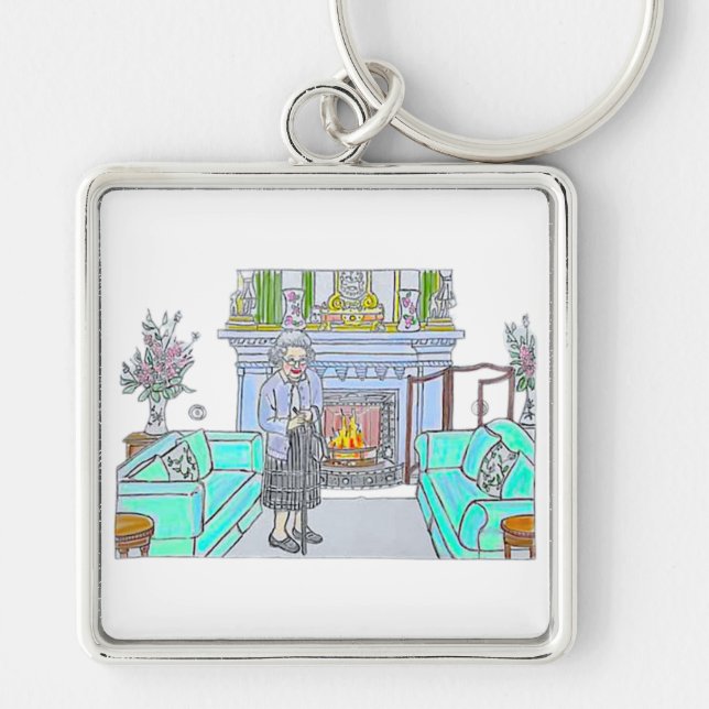 Her Majesty, Queen Elizabeth II Keychain (Front)