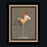 "Her Martini" 1920 Art Deco Print<br><div class="desc">"Her Martini",  1920 Art Deco,  print by Henry Clive</div>