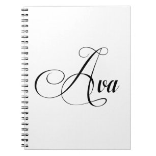 Her Name Is Ava Calligraphy Notebook