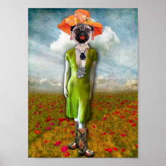 Her Name Is Diva Pug and She's Got Class Poster