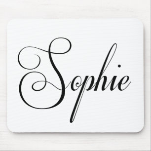 Her Name Is Sophie Calligraphy Mouse Pad
