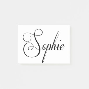 Her Name Is Sophie Calligraphy Post-it Notes