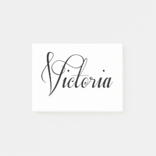 Her Name Is Victoria Calligraphy Post-it Notes
