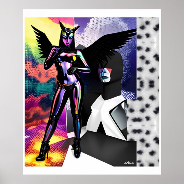 Her New Memphis Design Party Poster (Front)