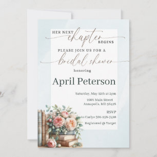 Her Next Chapter Begins, Storybook Bridal Shower Invitation