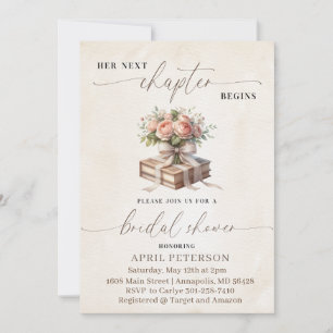 Her Next Chapter Begins, Storybook Bridal Shower  Invitation