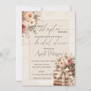 Her Next Chapter Begins, Storybook Bridal Shower Invitation