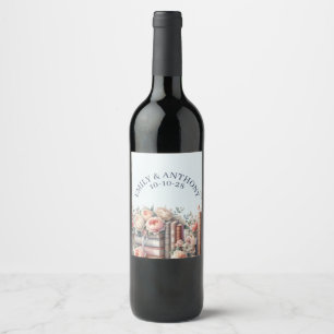 Her Next Chapter Begins, Storybook Bridal Shower Wine Label