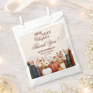 Her Next Chapter Book Theme Bridal Shower Favour Bag